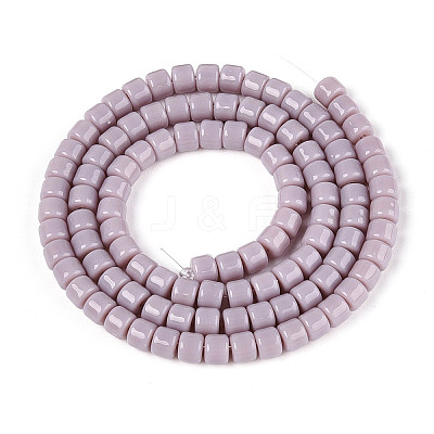Opaque Solid Color Glass Beads Strands GLAA-N065-4x4mm-C06-1