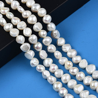 Natural Cultured Freshwater Pearl Beads Strands PEAR-N014-08A-1