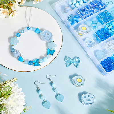 Opaque & Transparent Acrylic Beads Kits MACR-SP0001-48B-1
