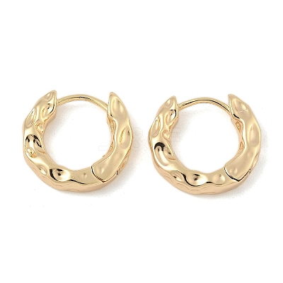Brass Hoop Earrings EJEW-D320-23G-1