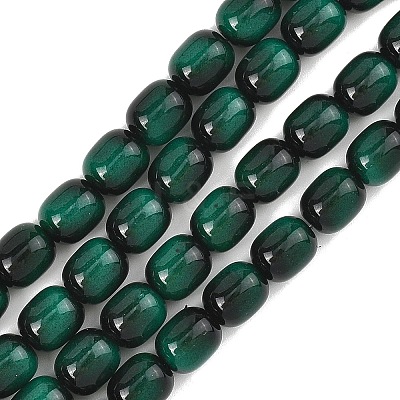 Imitation Tiger Eye Glass Beads Strands X-GLAA-H040-02C-1