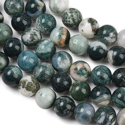 Natural Tree Agate Beads Strands X-G-I199-03-10mm-1