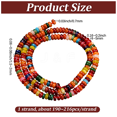 1 Strand Natural Agate Beads Strands G-PA0002-19-1