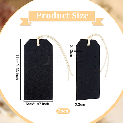 Portable PU Leather Earring Display Cards EDIS-WH0016-062-1
