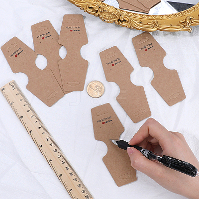 200Pcs Cardboard Fold Over Paper Display Hanging Cards CDIS-SP0001-01-1