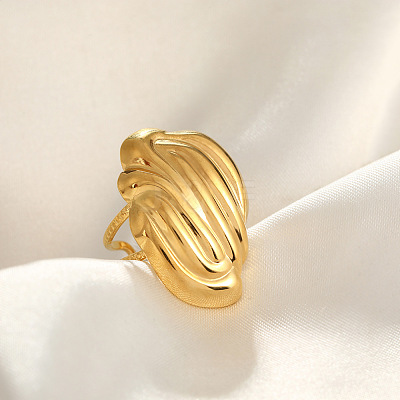 304 Stainless Steel Cuff Open Rings FS-WGD6945-04-1