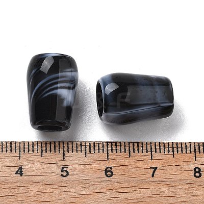 Two Tone Acrylic Beads OACR-S042-03B-1