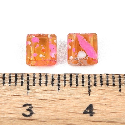 2-Hole Transparent Glass Seed Beads SEED-S023-30C-14-1