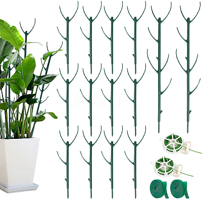 10Pcs Plastic Gardening Plant Support Frame AJEW-WH0596-923-1
