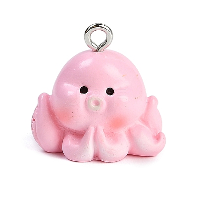 Cute Opaque Resin Pendants RESI-R458-05A-1