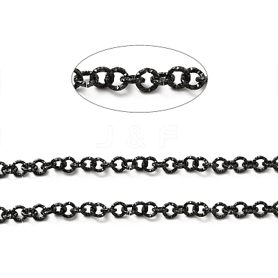 Ion Plating(IP) 304 Stainless Steel Textured Cable Chains STAS-B040-02B-1