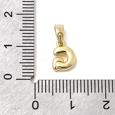 Brass Letter Charms KK-G554-22G-G-1