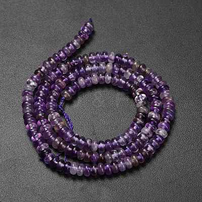 Natural Amethyst Beads Strands G-L635-A34-4x2mm-1