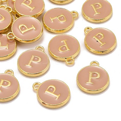 Golden Plated Alloy Enamel Charms X-ENAM-S118-06P-1