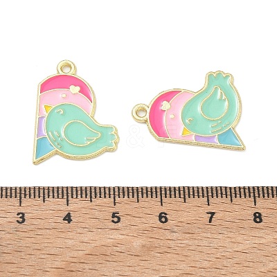 Alloy Enamel Pendants AL-CBA292F-01L-G-1