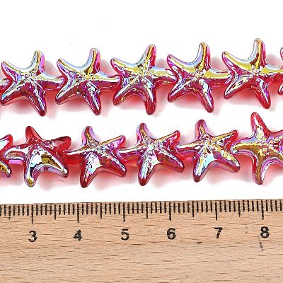 Electroplate Glass Beads Strands EGLA-P069-01A-AB-1