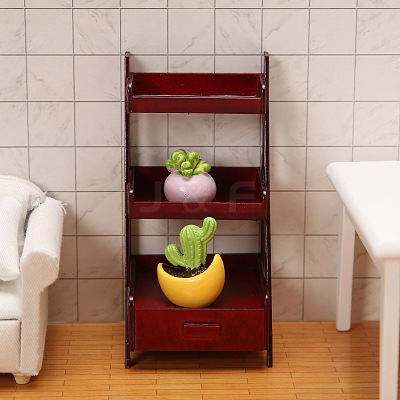 Miniature 3 Tiers Wood Display Racks MIMO-PW0001-068C-1