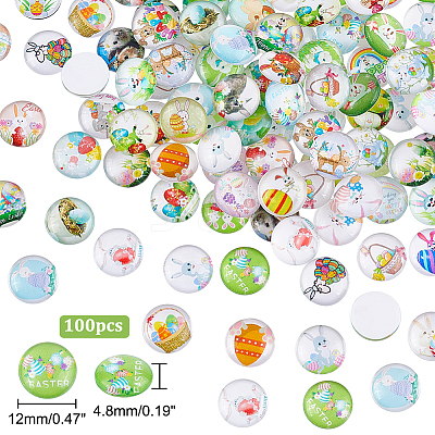 1 Bag Glass Cabochons GGLA-PH0001-42A-1
