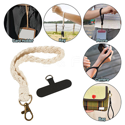 Cotton Braided Mobile Straps AJEW-TAC0030-030A-1