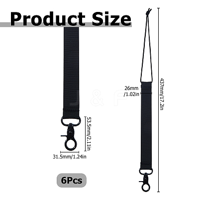 6Pcs Imitation Nylon with Alloy Ski Board Strap AJEW-HS0001-36-1
