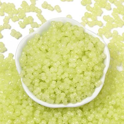 Transparent Colours Glass Seed Beads SEED-R001-01M-1