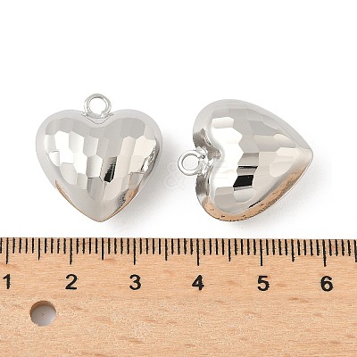 Heart Brass Pendants KK-M327-02C-P-1