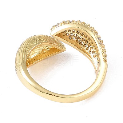 Brass Cuff Finger Rings RJEW-H227-02G-04-1