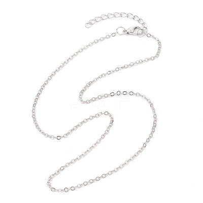 Brass Cable Chain Necklaces NJEW-JN04511-03-1