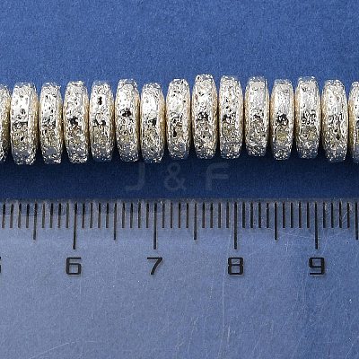 Electroplated Natural Lava Rock Beads Strands G-I360-A05-04-1