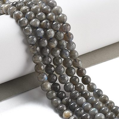 Natural Labradorite Beads Strands G-S333-6mm-035-01-1