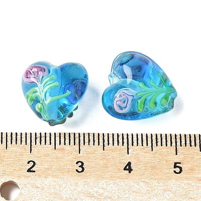 Handmade Transparent Lampwork Beads BLOW-D300-07I-1