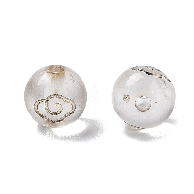 Plating Acrylic Beads OACR-S042-05D-1
