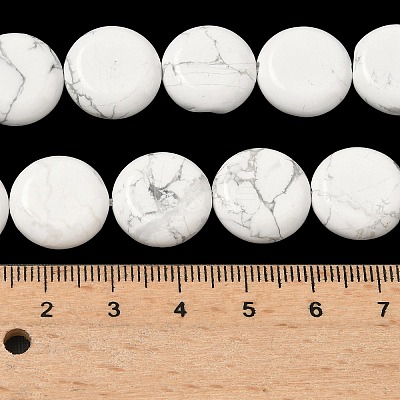 Natural Howlite Beads Strands G-L648-B17-15mm-1