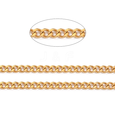 304 Stainless Steel Curb Chains CHS-D033-02G-03-1