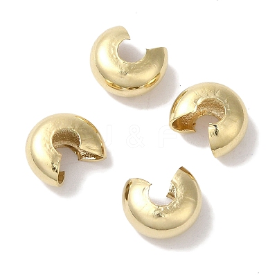 Brass Crimp Bead Cover LS-KK-K383-07A-G-1