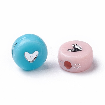 Opaque Acrylic Beads PACR-N006-50-B02-1