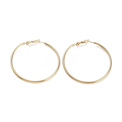 Ring 304 Stainless Steel Hoop Earrings for Women Men EJEW-B049-02F-G-1