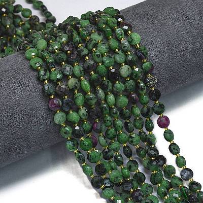 Natural Ruby in Zoisite Beads Strands G-K389-B12-01-1