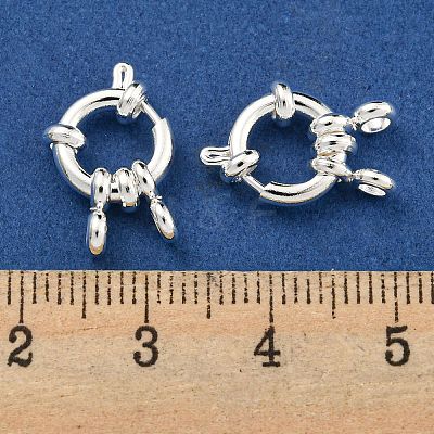 304 Stainless Steel Spring Ring Clasps STAS-G190-17S-C-1