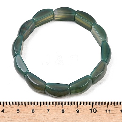 Natural Agate Bead Stretch Bracelets for Women Men BJEW-C097-02A-21-1