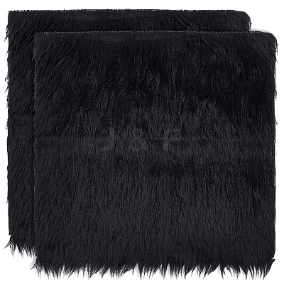 Faux Rabbit Fur Polyester Fabric DIY-WH0504-258G-1