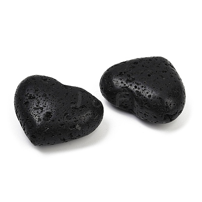 Heart Natural Lava Rock Palm Stones G-C186-02C-1