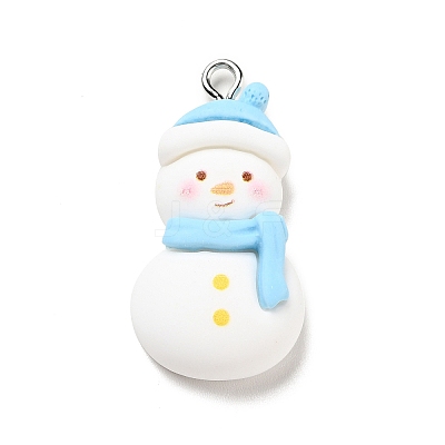Christmas Opaque Resin Pendants LS-RESI-G043-A02-1
