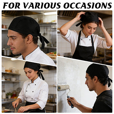 Polycotton Chef Hat AJEW-WH0481-504-1