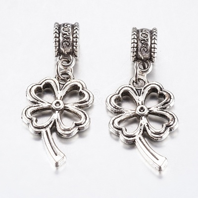 Tibetan Style Alloy European Dangle Charms PALLOY-F199-26AS-1
