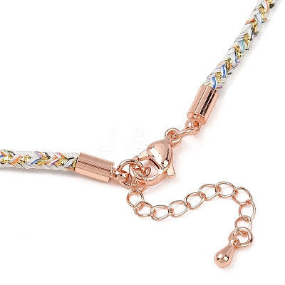 2.5MM Round Nylon Cotton Cord Necklace Making NJEW-C106-01RG-08-1