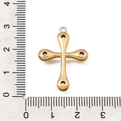 304 Stainless Steel Rhinestone Pendants STAS-E531-09G-1