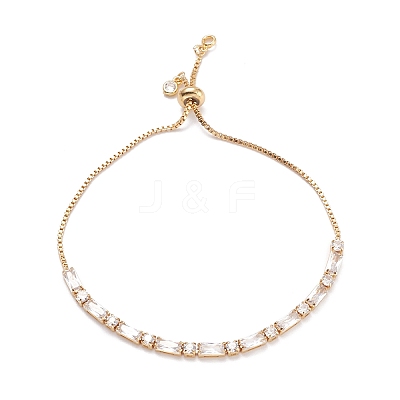 Cubic Zirconia Classic Tennis Bracelets for Girl Women BJEW-F417-06-RS-1