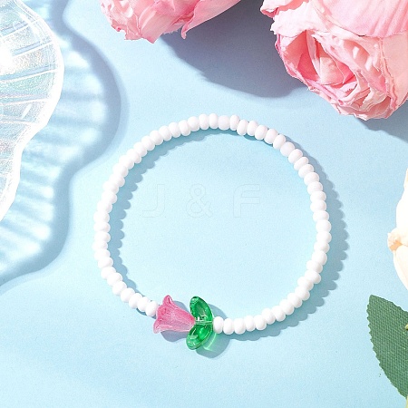 Glass Seed Beads Stretch Bracelets for Women BJEW-MZ00200-03-1