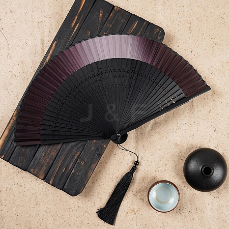 Chinese Style Folding Fan with Tassel PW-WGC4167-05-1